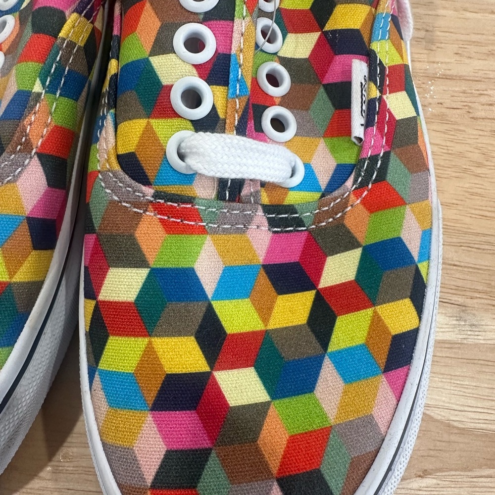 Vans Women’s Multicolor Geometric Pattern Sneakers - image 2
